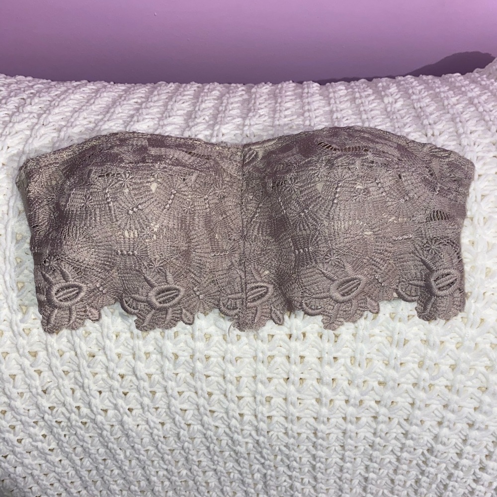 Lace bandeau bralette